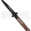 AKC Bill DeShivs Tactical Sim Snake Leverletto Automatic Knife - Bayonet -AKC Knives Shop akc bill de shivs sim snake leverletto bayo large