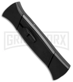 AKC 777 Blackfinger Black OTF Automatic Knife - Flat Grind Satin Plain 5 AKC 777 Blackfinger Black OTF Automatic Knife - Flat Grind Satin Plain -AKC Knives Shop akc blackfinger black satin side large