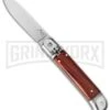 AKC 8" Italian Stiletto Leverlock Cocobolo Automatic Knife - Flat 2 AKC 8" Italian Stiletto Leverlock Cocobolo Automatic Knife - Flat -AKC Knives Shop akc cocobolo leverlock cm large