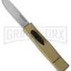 AKC Minion Concord Desert Tan OTF Automatic Knife - Satin Plain -AKC Knives Shop akc minion otf desert tan satin cm large