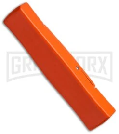 AKC Minion Concord Orange OTF Automatic Knife - Satin Plain -AKC Knives Shop akc minion otf orange satin side cm large