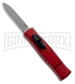 AKC Minion Concord Red OTF Automatic Knife - Flat Grind Polish Plain