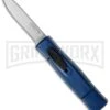 AKC Minion Concord Blue OTF Automatic Knife - Satin Plain -AKC Knives Shop akc minion satin flat blue BHQ 36363 dl large