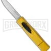 AKC Minion Concord Yellow OTF Automatic Knife - Satin Plain 2 AKC Minion Concord Yellow OTF Automatic Knife - Satin Plain -AKC Knives Shop akc minion satin flat yellow BHQ 36365 dl large