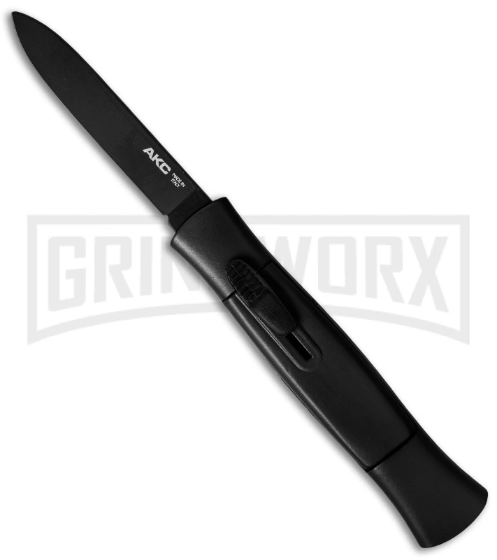 AKC 077 Concord Black OTF Automatic Knife - Black Plain 3 AKC 077 Concord Black OTF Automatic Knife - Black Plain