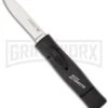 AKC Minion Concord Black OTF Automatic Knife - Flat Grind Satin Plain -AKC Knives Shop akc otf 6 mini automatic satin large