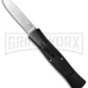 AKC Stubby Black OTF Automatic Knife - Polish Plain 1 AKC Stubby Black OTF Automatic Knife - Polish Plain -AKC Knives Shop akc stubby black large