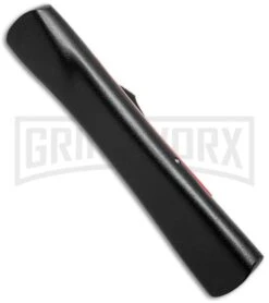 AKC Concord Black/Red OTF Automatic Knife - Dagger Satin Plain -AKC Knives Shop concord black red insert polished d side large