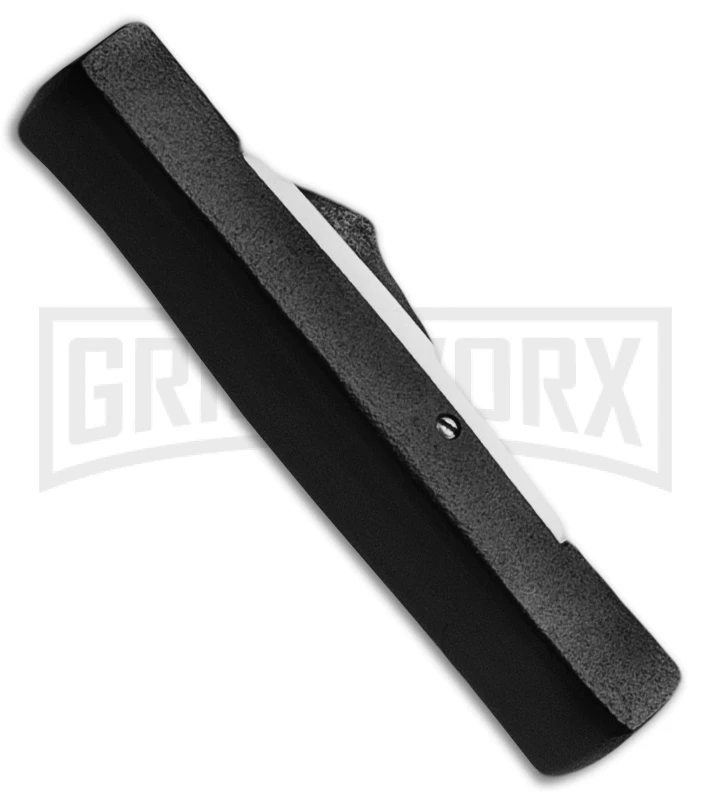 AKC Minion Concord Black/White OTF Automatic Knife - Dagger Black 4 AKC Minion Concord Black/White OTF Automatic Knife - Dagger Black - Image 2